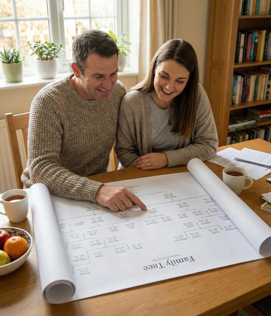 výsledek rodokmenu a grafický výstup