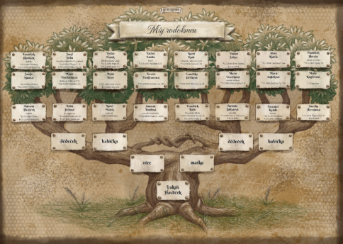 obrazkove graficke zpracovani rodokmenu